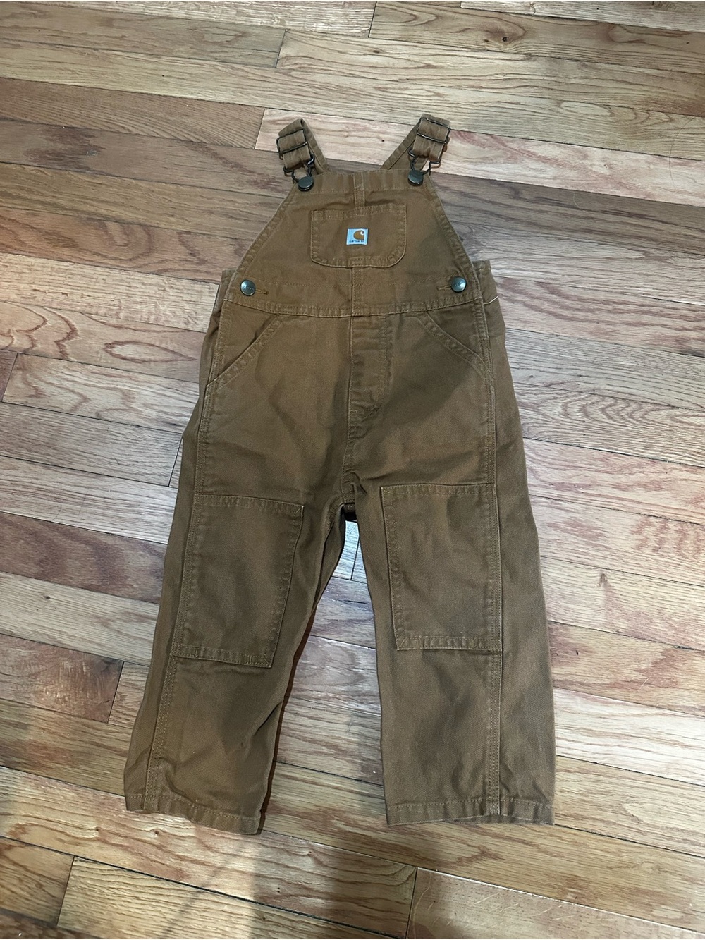 Carhartt Toddler Brown Bib Overalls Double Knee 2T